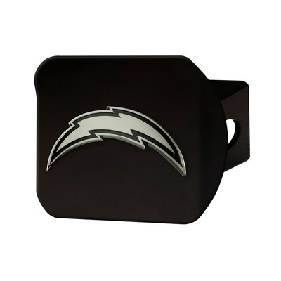 Fan Mats  LLC Los Angeles Chargers Hitch Cover Black Black