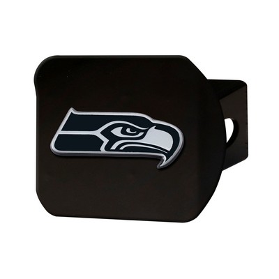 Fan Mats  LLC Seattle Seahawks Hitch Cover Black Black