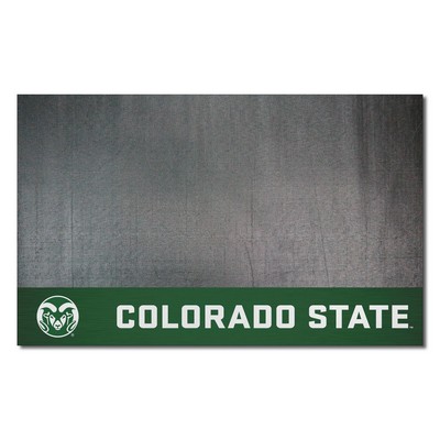 Fan Mats  LLC Colorado State Rams Vinyl Grill Mat - 26in. x 42in. Green