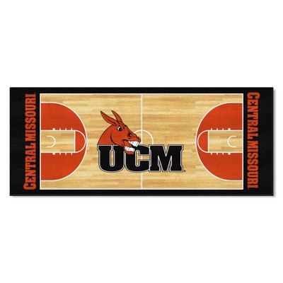 Fan Mats  LLC Central Missouri Mules NCAA Basketball Runner Black