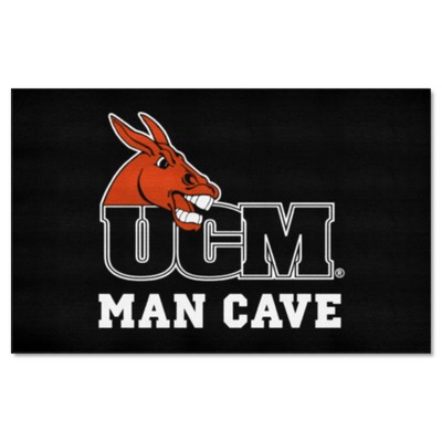 Fan Mats  LLC Central Missouri Mules Man Cave Ulti-Mat Rug - 5ft. x 8ft. Black