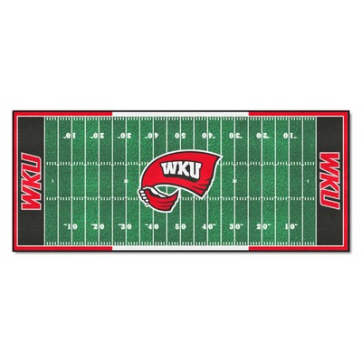 Fan Mats  LLC Western Kentucky Hilltoppers Football Field Runner Green