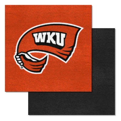 Fan Mats  LLC Western Kentucky Hilltoppers Team Carpet Tiles Red
