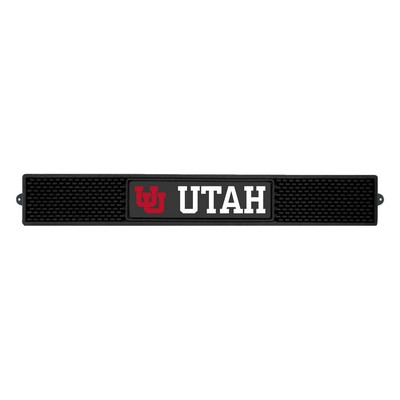 Fan Mats  LLC Utah Utes Bar Drink Mat - 3.25in. x 24in. Black