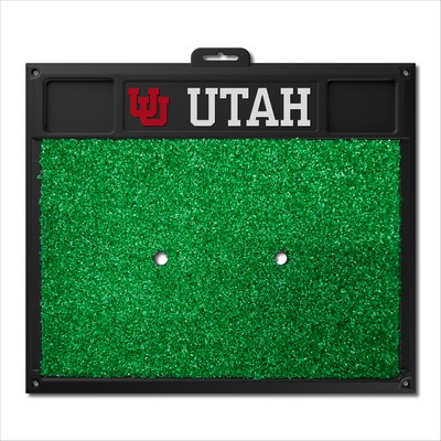 Fan Mats  LLC Utah Utes Golf Hitting Mat Red