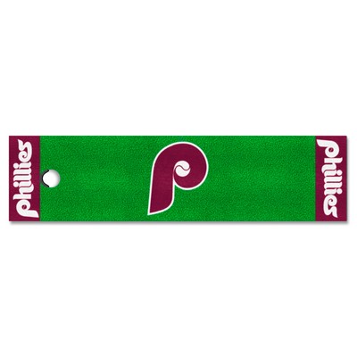 Fan Mats  LLC Philadelphia Phillies Putting Green Mat Retro Green