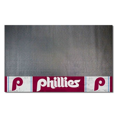Fan Mats  LLC Philadelphia Phillies Grill Mat Retro Maroon