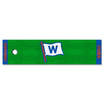 Fan Mats  LLC Chicago Cubs Putting Green Mat Green