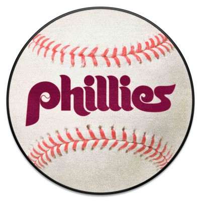 Fan Mats  LLC Philadelphia Phillies Baseball Mat Retro White