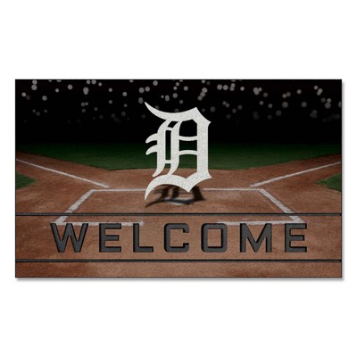 Fan Mats  LLC Detroit Tigers Crumb Rubber Door Mat Navy