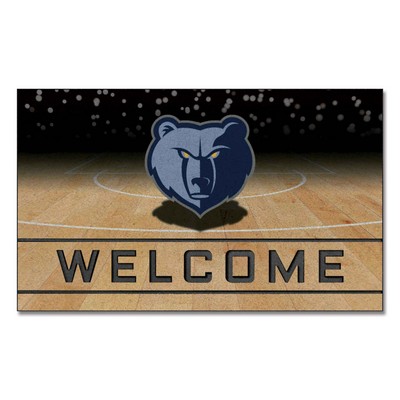 Fan Mats  LLC Memphis Grizzlies Crumb Rubber Door Mat Blue