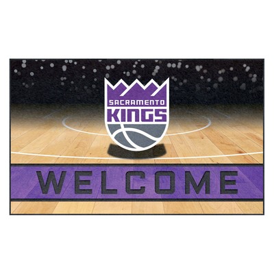 Fan Mats  LLC Sacramento Kings Rubber Door Mat - 18in. x 30in. Purple