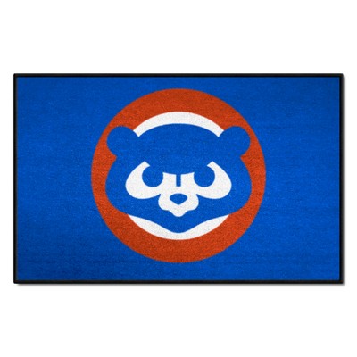 Fan Mats  LLC Chicago Cubs Starter Mat Accent Rug - 19in. x 30in.1990 Blue