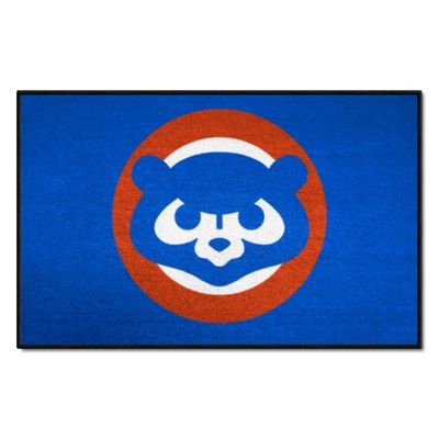 Fan Mats  LLC Chicago Cubs Starter Mat Retro Blue