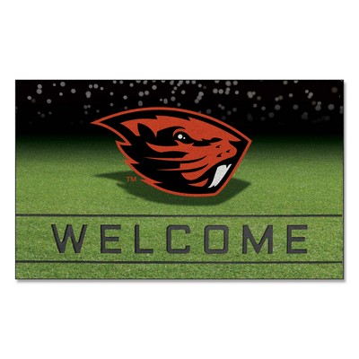 Fan Mats  LLC Oregon State Beavers Crumb Rubber Door Mat Black