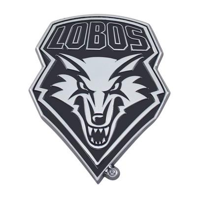 Fan Mats  LLC New Mexico Lobos Chrome Emblem Chrome