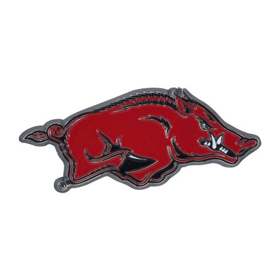 Fan Mats  LLC Arkansas Razorbacks 3D Color Metal Emblem Cardinal