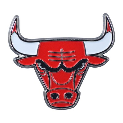 Fan Mats  LLC Chicago Bulls 3D Color Metal Emblem Red