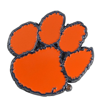 Fan Mats  LLC Clemson Tigers 3D Color Metal Emblem Orange