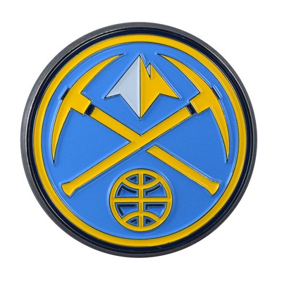 Fan Mats  LLC Denver Nuggets 3D Color Metal Emblem Navy