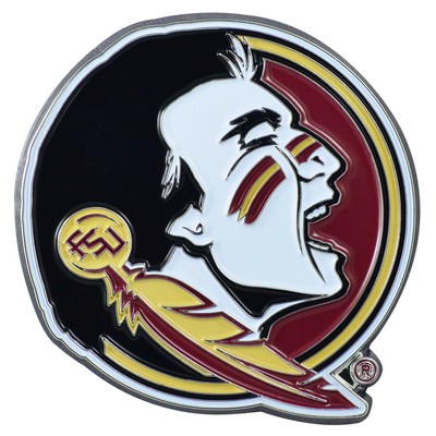 Fan Mats  LLC Florida State Seminoles 3D Color Metal Emblem Garnet