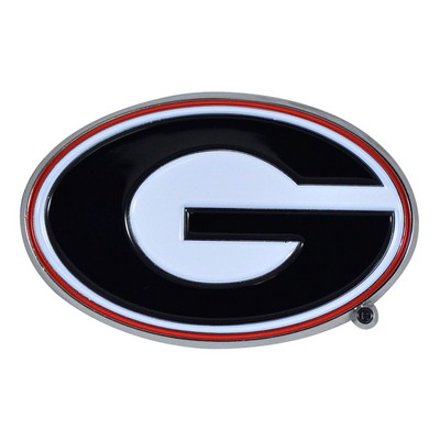 Fan Mats  LLC Georgia Bulldogs 3D Color Metal Emblem Black