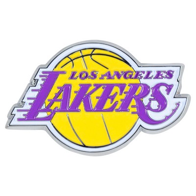 Fan Mats  LLC Los Angeles Lakers 3D Color Metal Emblem Purple