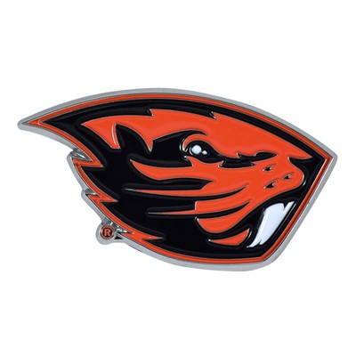Fan Mats  LLC Oregon State Beavers 3D Color Metal Emblem Black