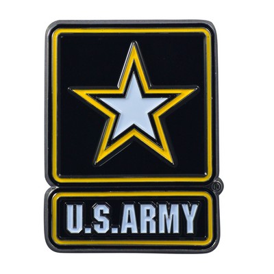 Fan Mats  LLC U.S. Army 3D Color Metal Emblem Gray