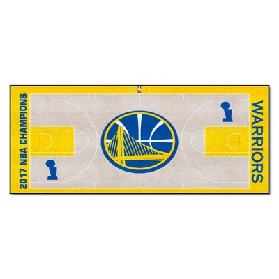Fan Mats  LLC Golden State Warriors NBA Court Runner Tan