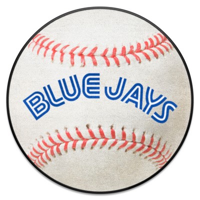 Fan Mats  LLC Toronto Blue Jays Baseball Rug - 27in. Diameter White
