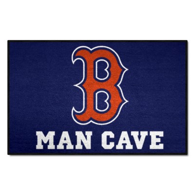 Fan Mats  LLC Boston Red Sox Man Cave Starter Mat Accent Rug - 19in. x 30in. Navy
