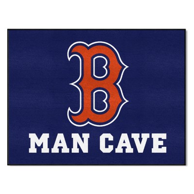 Fan Mats  LLC Boston Red Sox Man Cave All-Star Rug - 34 in. x 42.5 in. Navy