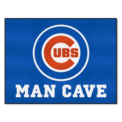 Fan Mats  LLC Chicago Cubs All-Star Mat Man Cave Blue