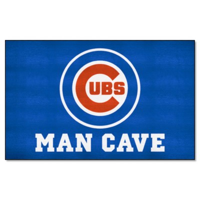 Fan Mats  LLC Chicago Cubs Man Cave Ulti-Mat Rug - 5ft. x 8ft. Blue