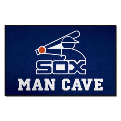 Fan Mats  LLC Chicago White Sox Starter Mat Man Cave Black