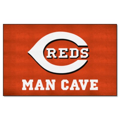 Fan Mats  LLC Cincinnati Reds Man Cave Ulti-Mat Rug - 5ft. x 8ft. Red