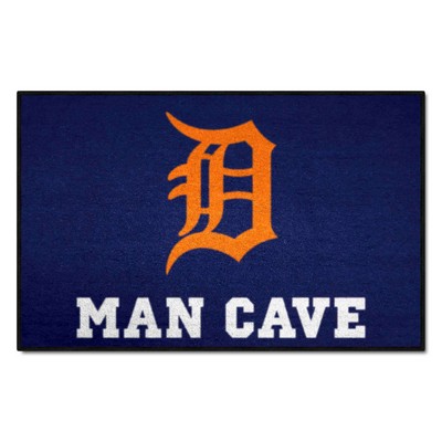 Fan Mats  LLC Detroit Tigers Starter Mat Man Cave Navy