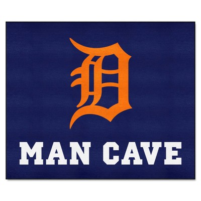 Fan Mats  LLC Detroit Tigers Tailgater Mat Man Cave Navy