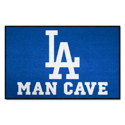Fan Mats  LLC Los Angeles Dodgers Starter Mat Man Cave Blue