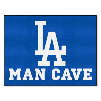 Fan Mats  LLC Los Angeles Dodgers Man Cave All-Star Rug - 34 in. x 42.5 in. Blue
