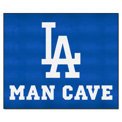 Fan Mats  LLC Los Angeles Dodgers Man Cave Tailgater Rug - 5ft. x 6ft. Blue