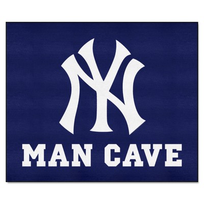 Fan Mats  LLC New York Yankees Man Cave Tailgater Rug - 5ft. x 6ft. Navy