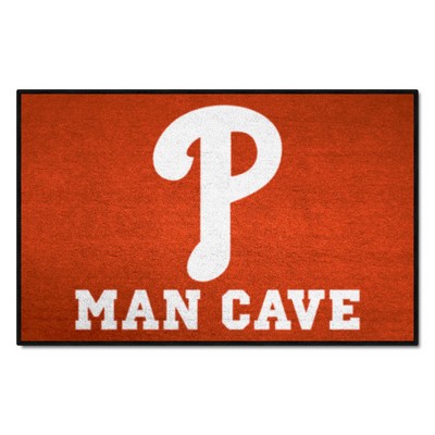 Fan Mats  LLC Philadelphia Phillies Starter Mat Man Cave Red