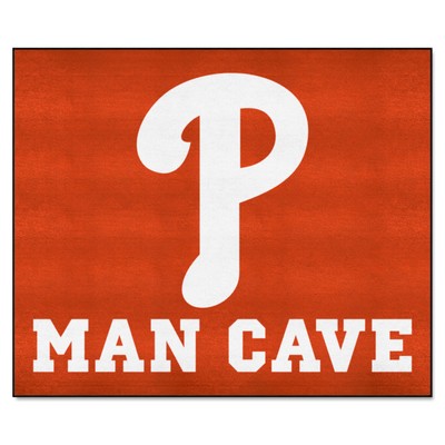 Fan Mats  LLC Philadelphia Phillies Man Cave Tailgater Rug - 5ft. x 6ft. Red