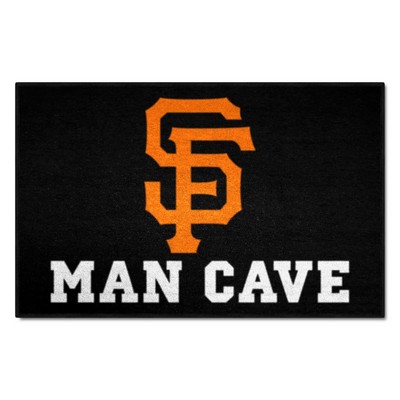 Fan Mats  LLC San Francisco Giants Man Cave Starter Mat Accent Rug - 19in. x 30in. Black