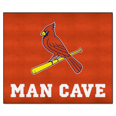 Fan Mats  LLC St. Louis Cardinals Man Cave Tailgater Rug - 5ft. x 6ft. Red