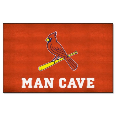 Fan Mats  LLC St. Louis Cardinals Man Cave Ulti-Mat Rug - 5ft. x 8ft. Red