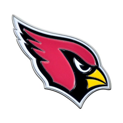 Fan Mats  LLC Arizona Cardinals 3D Color Metal Emblem Red