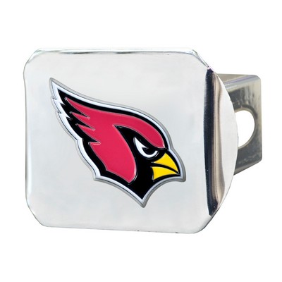 Fan Mats  LLC Arizona Cardinals Color Hitch Cover Chrome Red